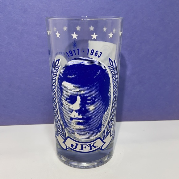 JFK Vintage Memorial Collectors Drinking Glass - Picture 5 of 8